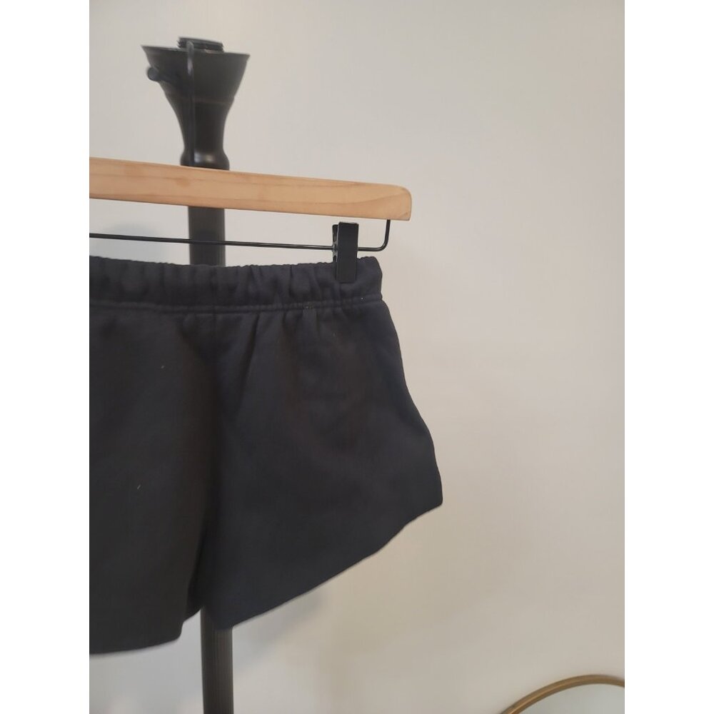 Essentials Fear Of God Soccer Fleece Shorts Jet Black Size 8 - Picture 5 of 8